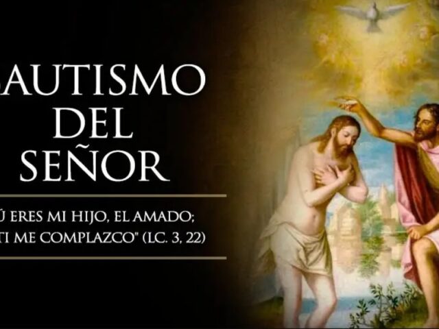 La festividad del Bautismo del Señor se celebra el domingo siguiente a la Epifanía, con la que se culmina el ciclo de Navidad. Se conmemora el Bautismo de Jesús en el río Jordán, por parte de Juan Bautista.