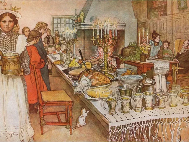 Nochebuena Carl Larsson Christmas Eve dinner